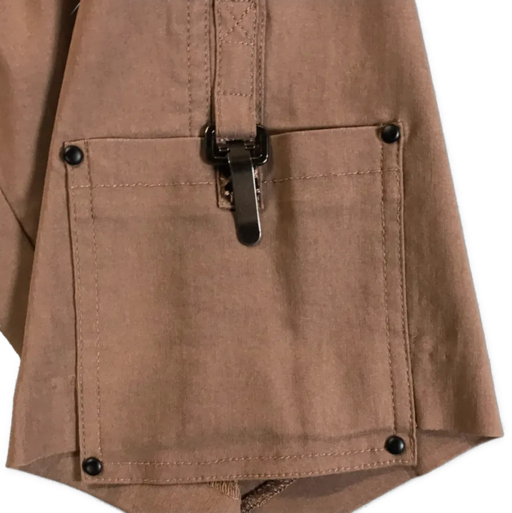 New Jamie Sadock Chocolate Brown Stretch Capri Pants Size 2