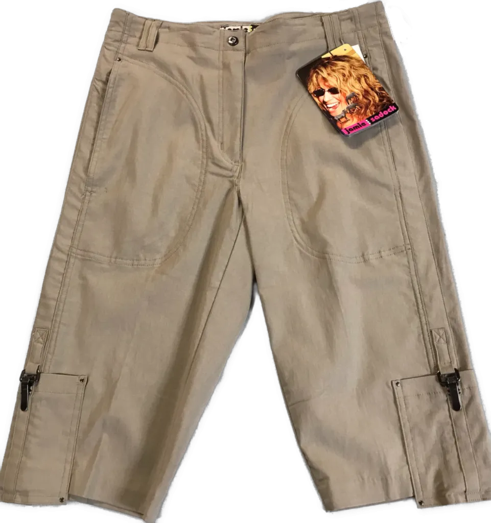 New Jamie Sadock Olive Stretch Capri Pants Size 2