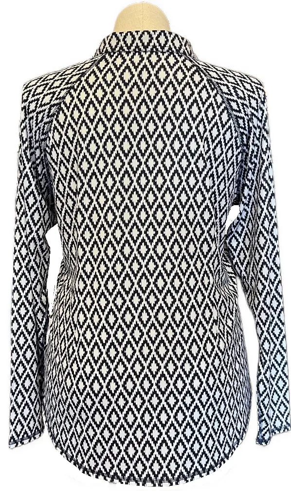 New Jofit Blue & White Patterned Women's UV Golf Pullover Size XXL MSP$96