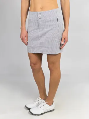 New Jofit Seersucker Signature Skort White & Black Size 16. MSP$98