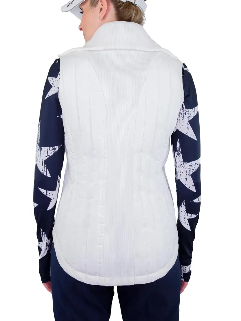 New Jofit White Puffer Vest  MSP$120