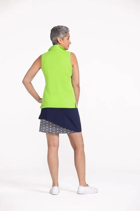 New Kinona Keep it Covered Sleeveless Top in Lime Green Size S