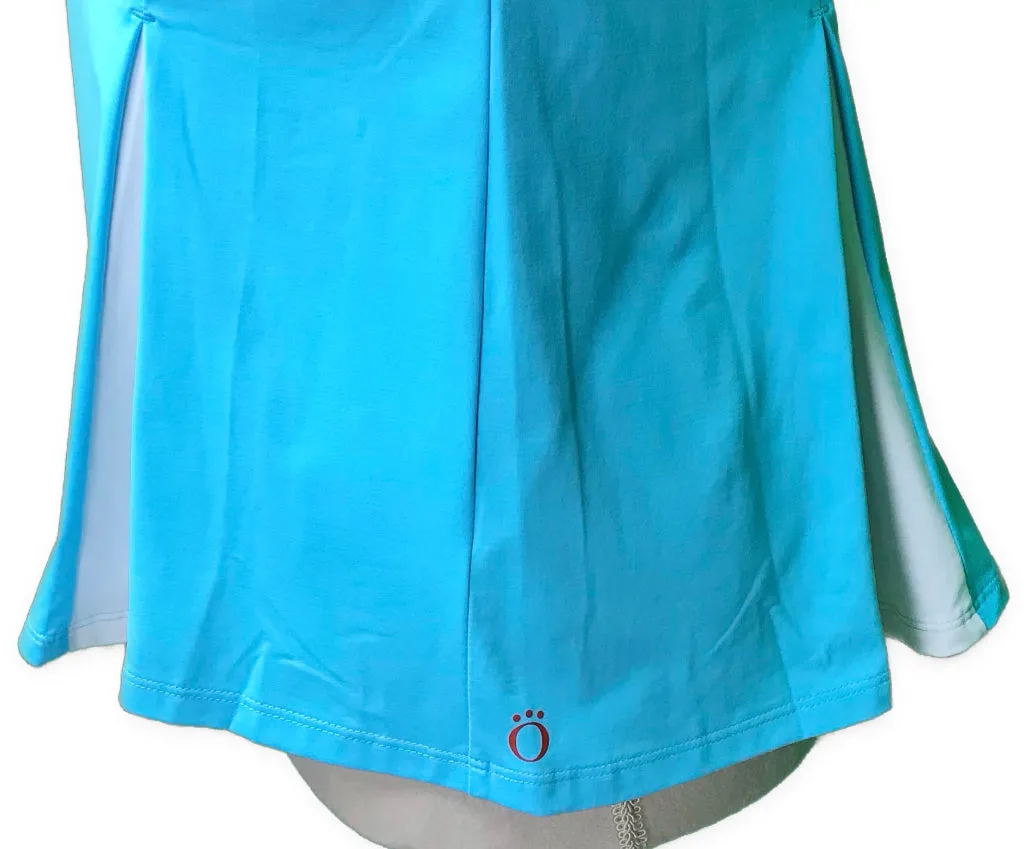 New Kinona Peekaboo Pleat Sky Blue Sleeveless Top
