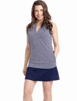 New Kinona Sandy Par Golf Dress- Navy Chic Chevron MSP$179