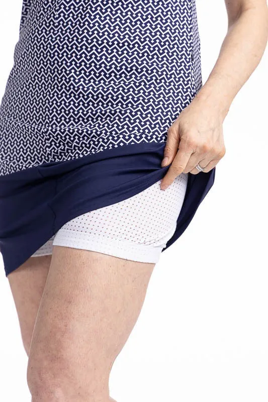 New Kinona Sandy Par Golf Dress- Navy Chic Chevron MSP$179