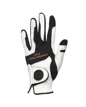 New Ladies Copper Tech Kangaroo Leather Golf Glove White/Black