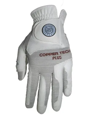 New Ladies Copper Tech Plus Golf Glove RH White/White One Size