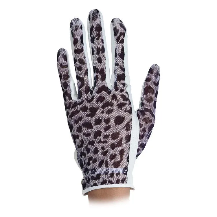 New Lady Classic Animal Print Solar Glove Left Hand