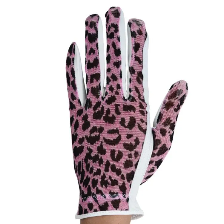 New Lady Classic Animal Print Solar Glove Left Hand