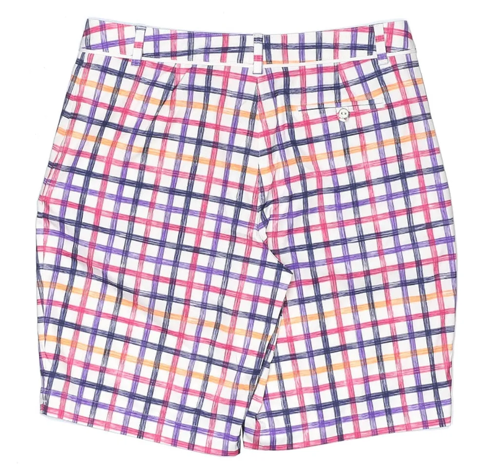 New Lady Hagen Multi-colored Plaid Shorts Size 8