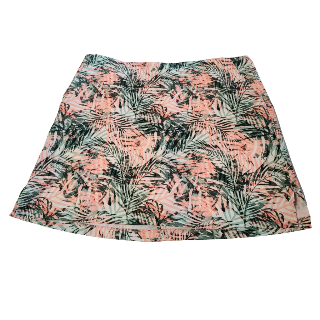 New Lady Hagen Tropical Peach and Green Skort Size 16 MSP$65