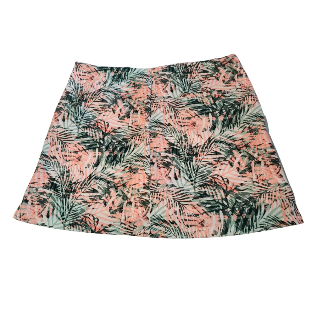 New Lady Hagen Tropical Peach and Green Skort Size 16 MSP$65