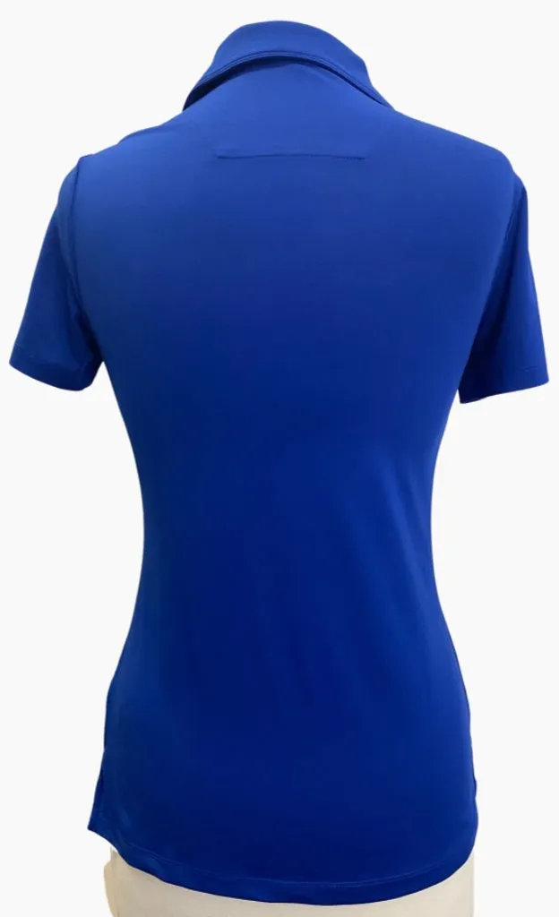 New Levelwear Royal Blue Button Polo Size S MSP$65