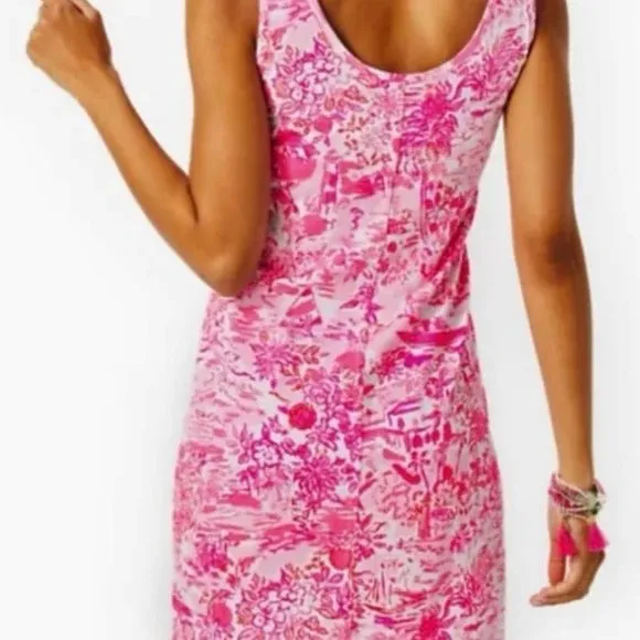 New Lilly Pulitzer Newberri Cover-up/Dress - Peony Pink Size L MSP$98