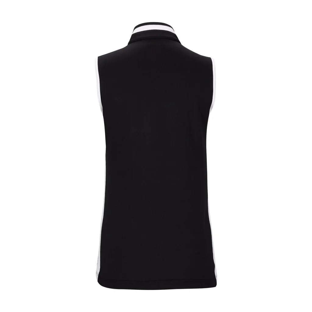 New Lohla Sport Jessica Sleeveless Golf Top in Black/White Size XS. MSP$110