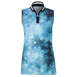 New Lohla Sport The Blueberry Stars Sleeveless Golf Top MSP$120