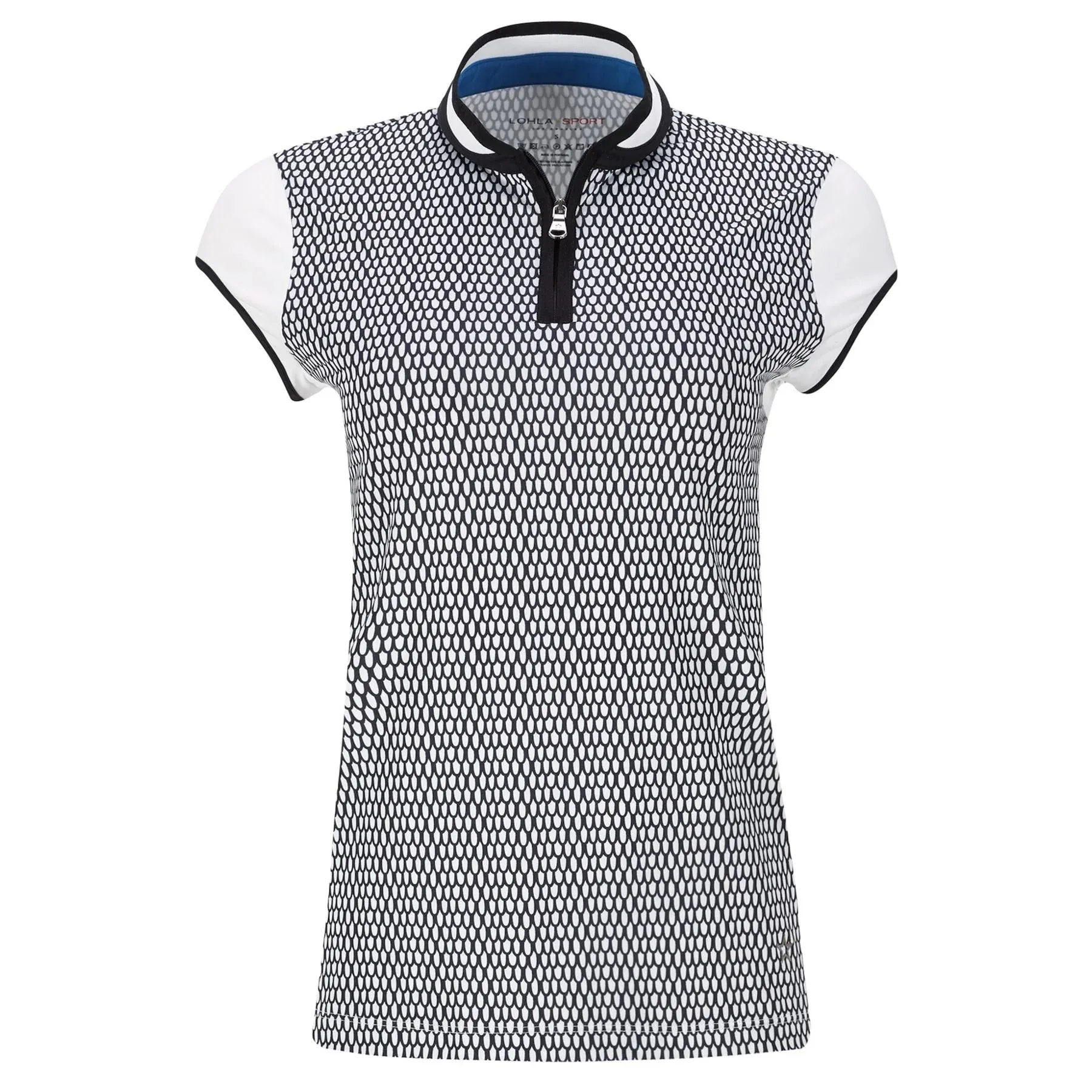 New Lohla Sport The Trevi Cap Sleeve Golf Top - Navy/White MSP$130