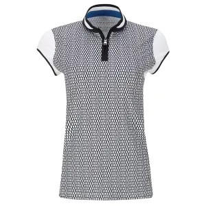 New Lohla Sport The Trevi Cap Sleeve Golf Top - Navy/White MSP$130