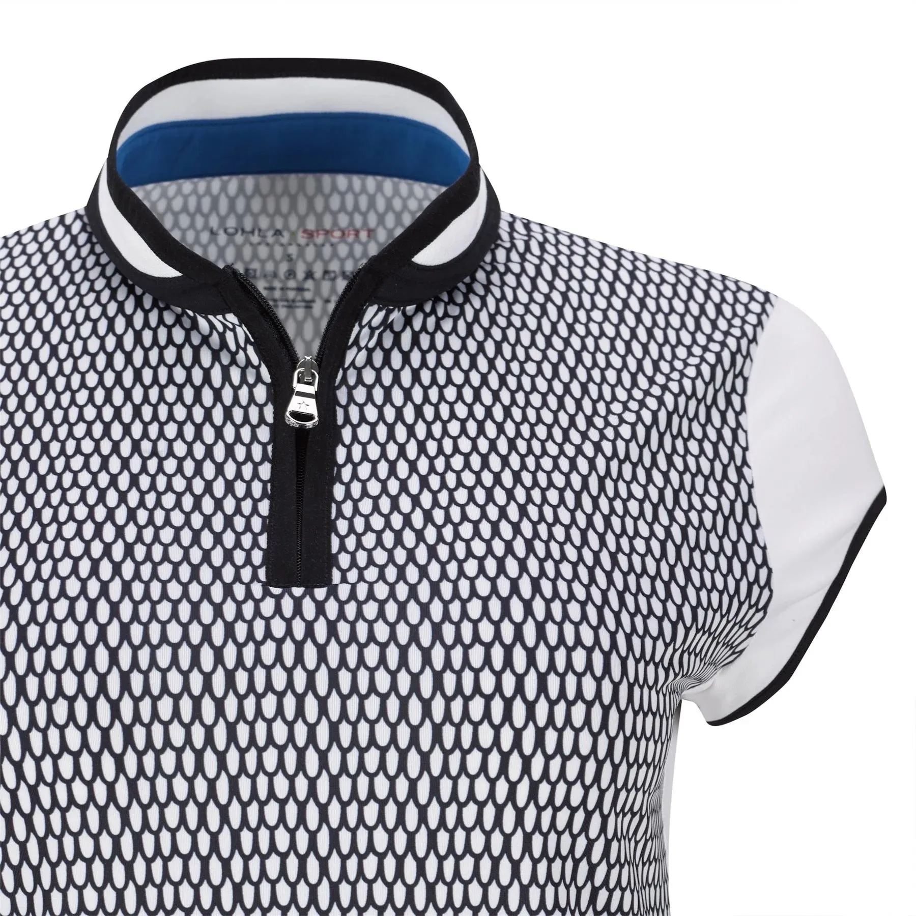 New Lohla Sport The Trevi Cap Sleeve Golf Top - Navy/White MSP$130