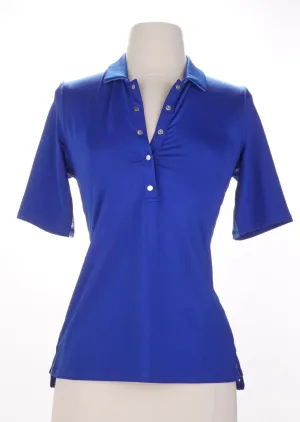 New Lucky in Love Half Sleeve Snap Polo MSP$72