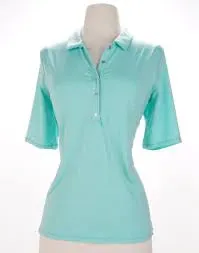 New Lucky in Love Half Sleeve Snap Polo MSP$72
