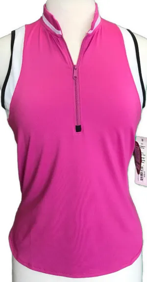 New Lucky in Love Liberty Charger Sleeveless Golf Top -Pink  MSP$68