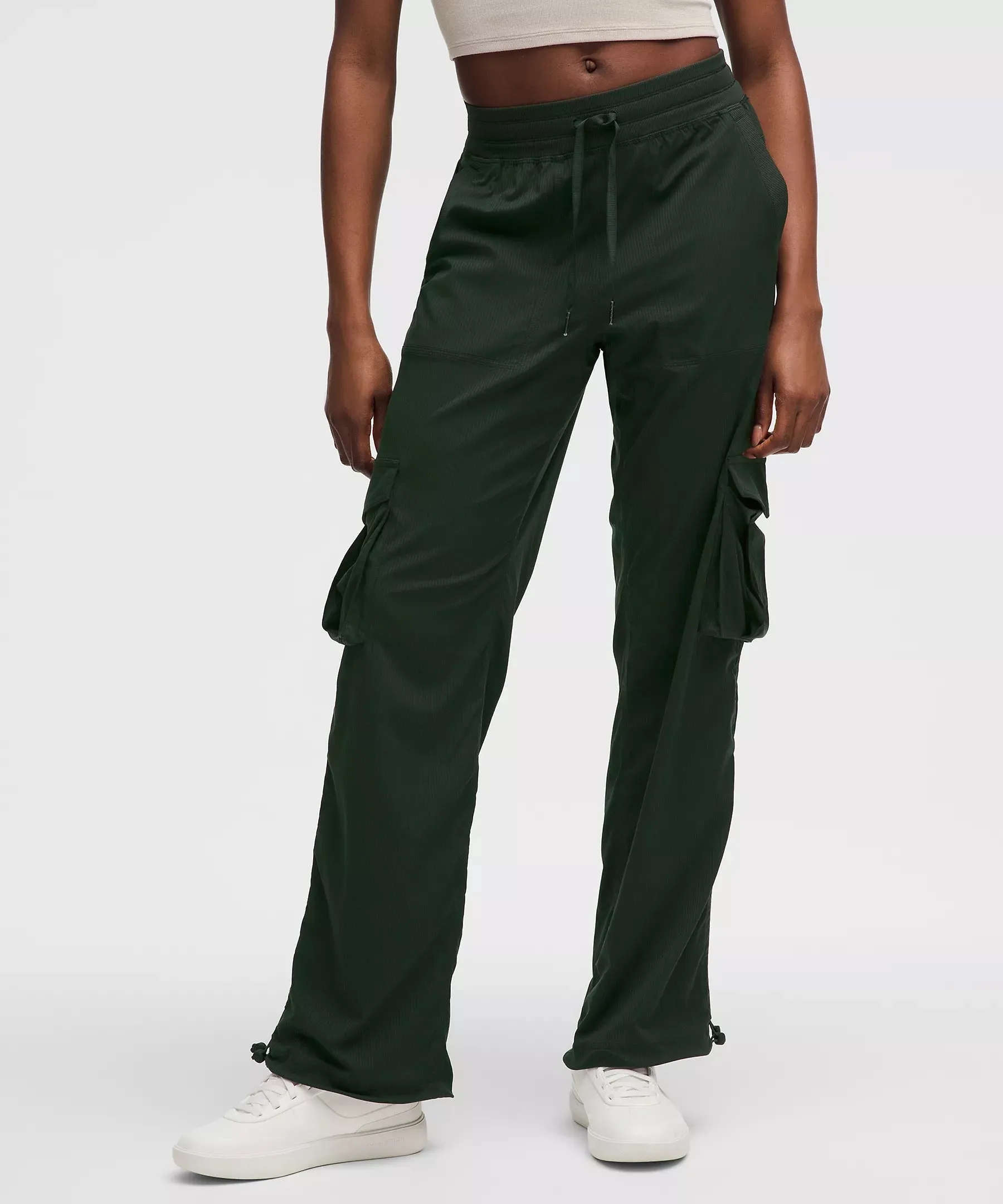 New Lululemon Rainforest Green Dance Studio Cargo Pants Size S MSP$128