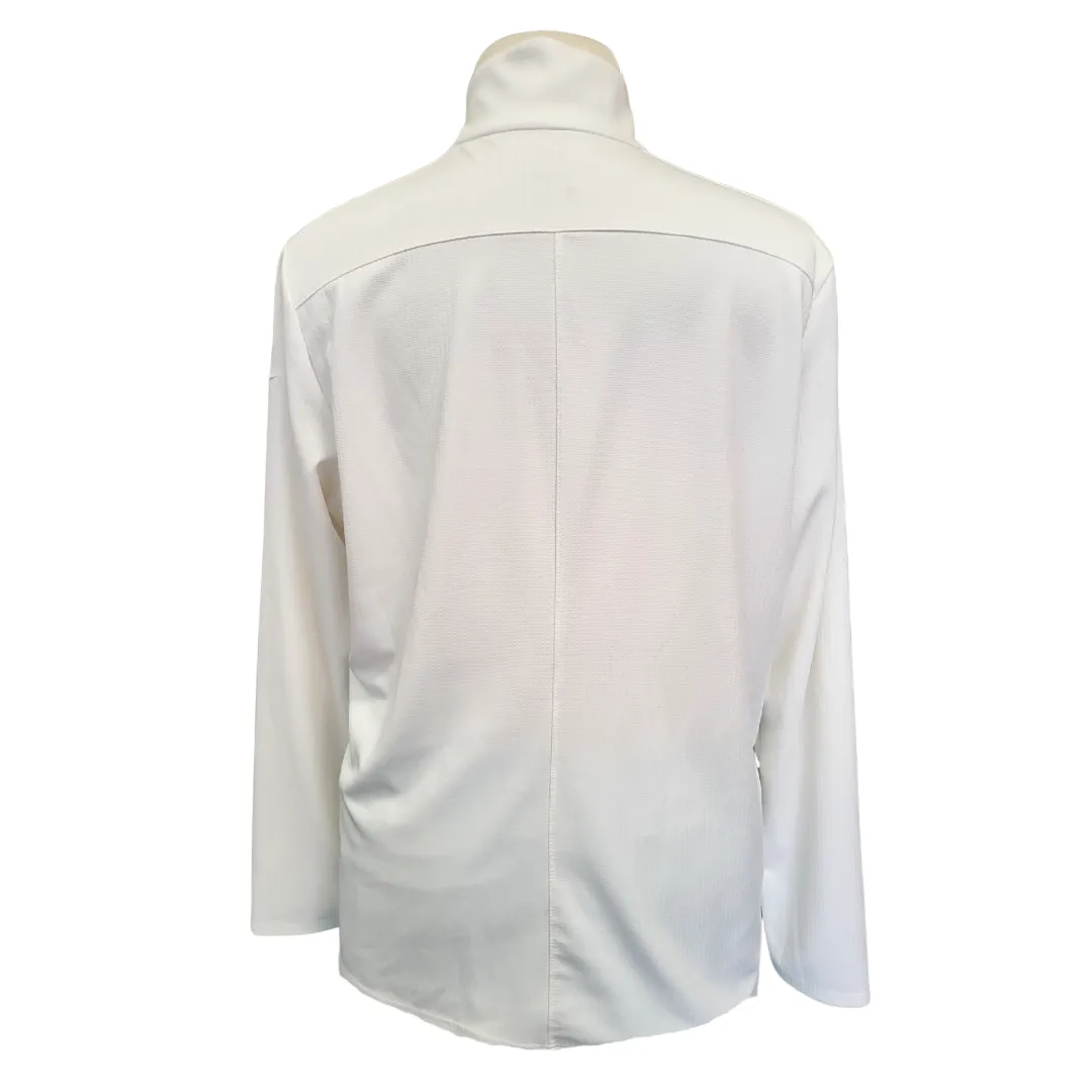 New Nike Dri-Fit White 1/4 Zip Textured Women's Pullover Size XXL MSP$90