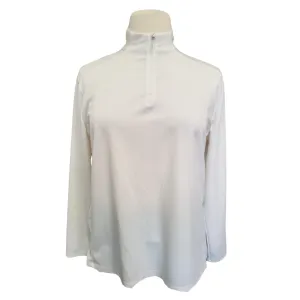 New Nike Dri-Fit White 1/4 Zip Textured Women's Pullover Size XXL MSP$90