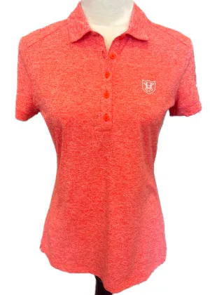 New Nike Golf Coral Heather Logo Polo Size M MSP$75