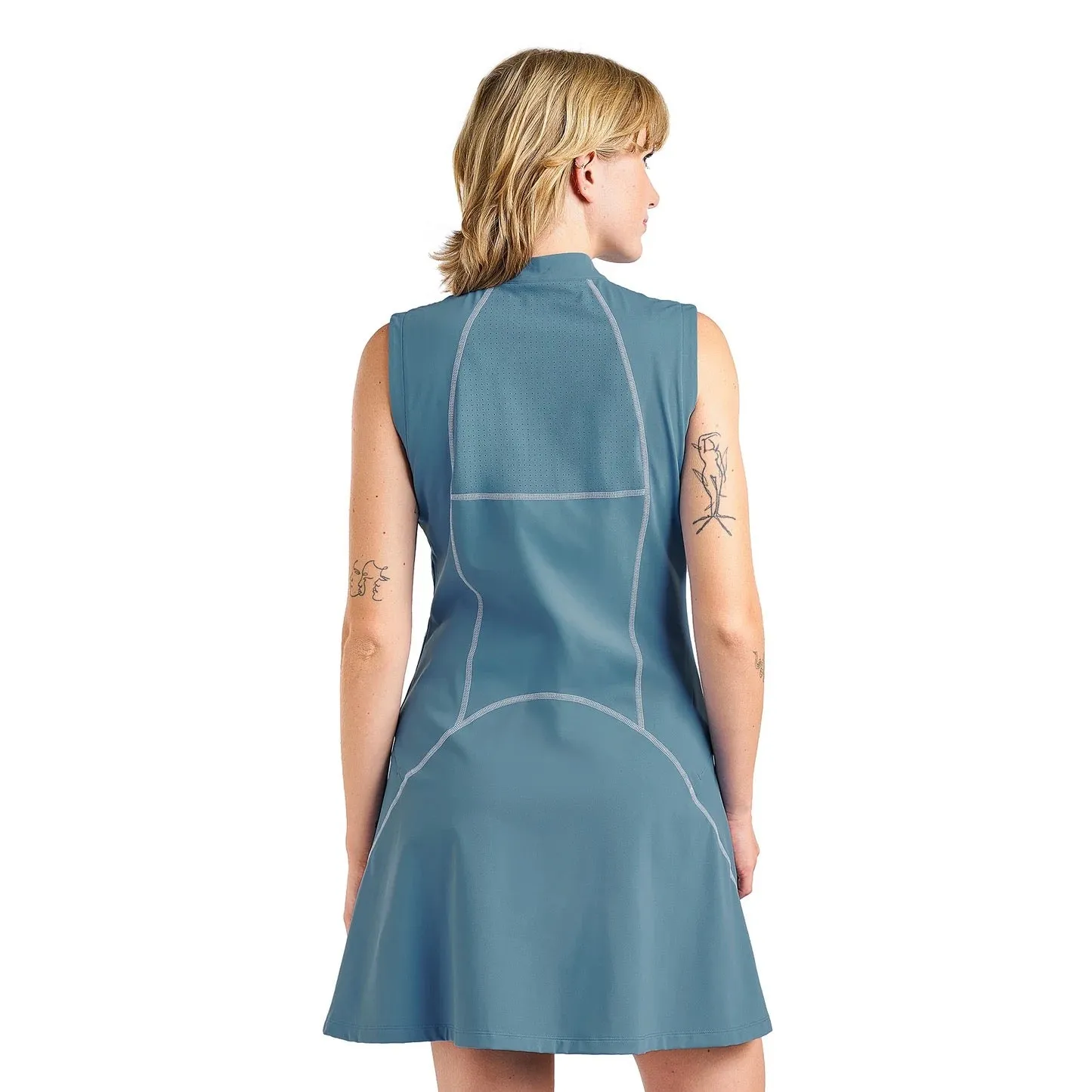 New Nivo Sport Ally Sleeveless Golf Dress -Sea Reflection MSP$140