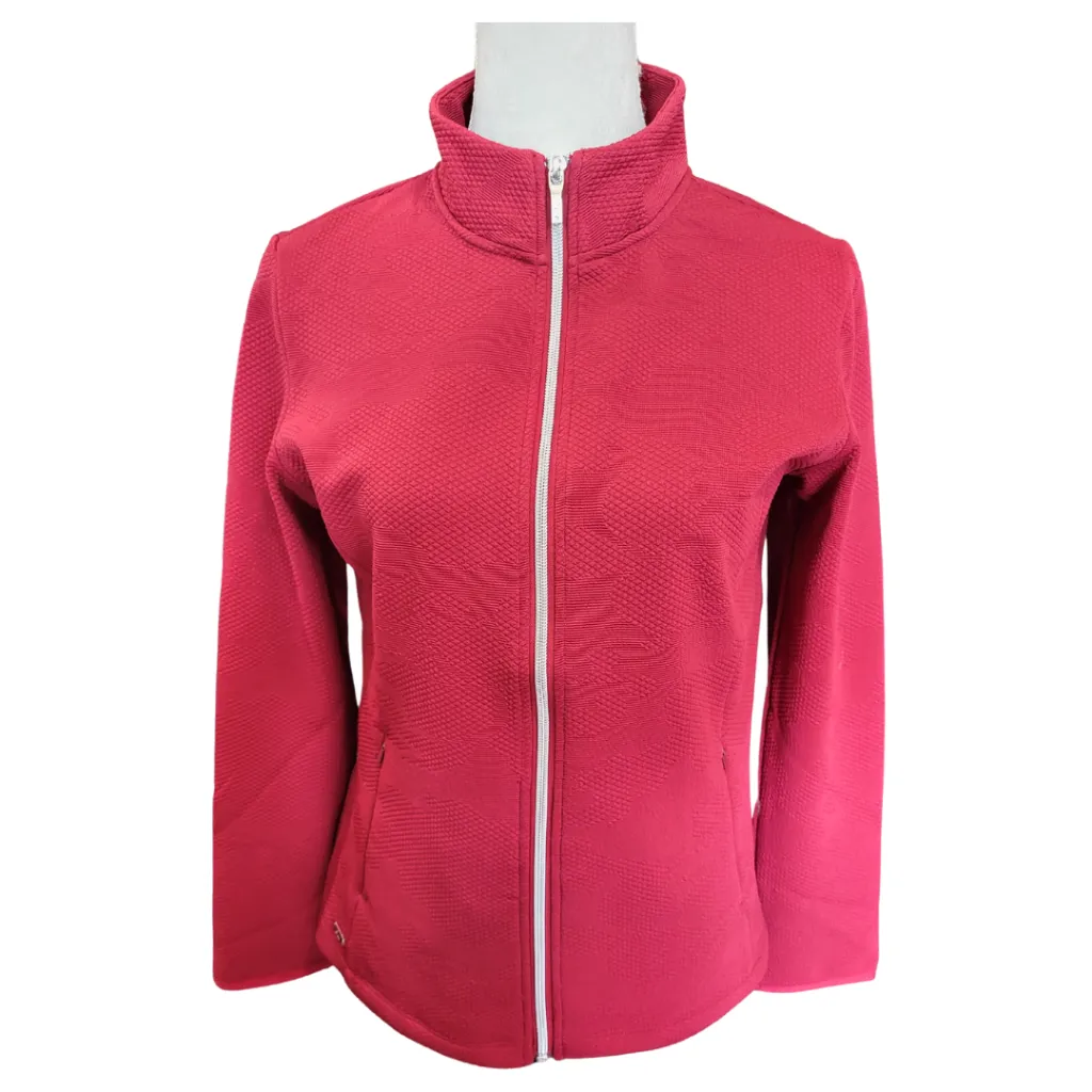 New Nivo Sport Women's Indie Maroon Full Zip Golf Jacket Size M MSP$144