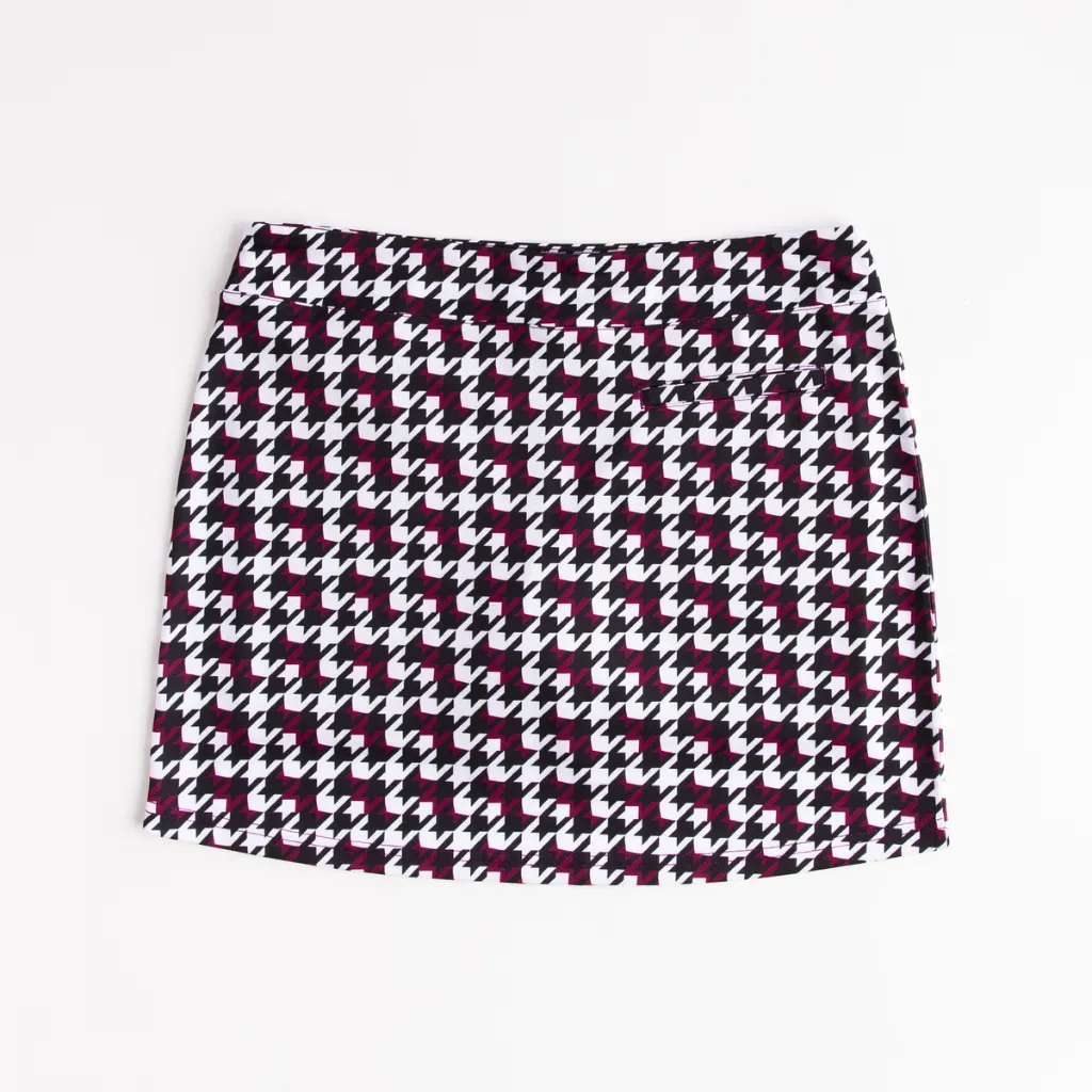 New Pebble Beach Houndstooth Golf Skort Size L
