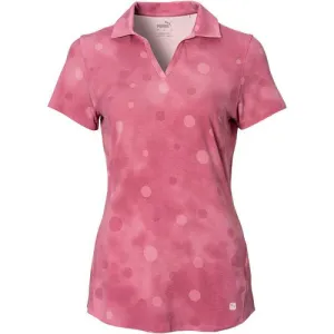 New Puma Polka Dye Polo in Rose Size S MSP$55