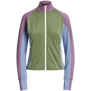 New RLX Golf Ralph Lauren Women's Color-Blocked Jersey Full-Zip Jacket Size M MSP$168