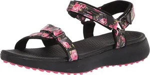 New Skechers GO GOLF 600 Sandals Black Floral