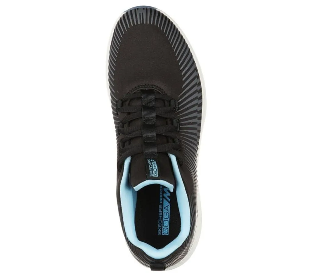 New Skechers Golf Ladies Go Golf Max Swing Spikeless Shoes in Black/Blue MSP$90