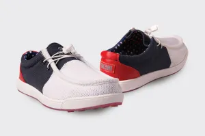 New Skoni Women's Golf Shoe- Red/White/Blue
