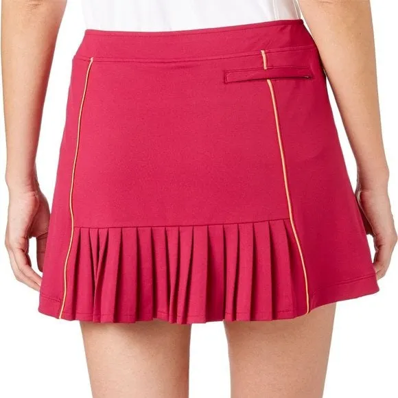 New Slazenger Solar Eclipse Pleated Tech Skort Red Berry Size XL  MSP$60