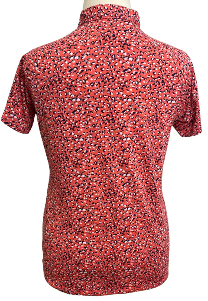 New Sport Haley Coral & Navy Animal Print Top Size XL MSP$90