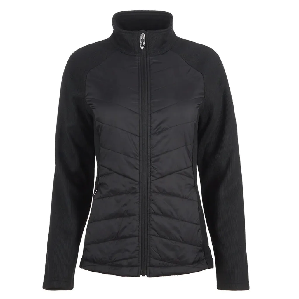 New Spyder Women's Nova Full-Zip Hybrid Jacket in Black MSP$149