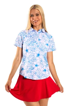 New Sunday Swagger Serentity Floral Polo MSP$59