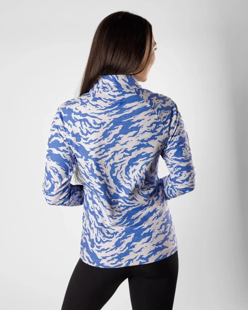 New Sunday Swagger Women's Performance Quarter Zip Golf Pullover - Mammoth