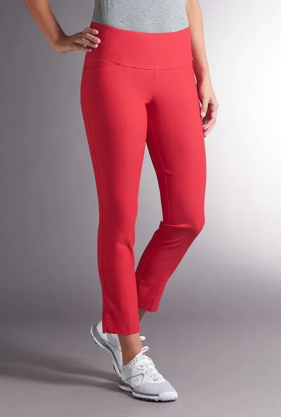 New Swing Control Red Ankle Pants Size 8 MSP$110