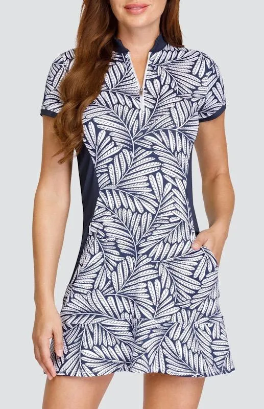 New Tail Activewear Adeline Short Sleeve Golf Dress - Victory Wreath MSP$112