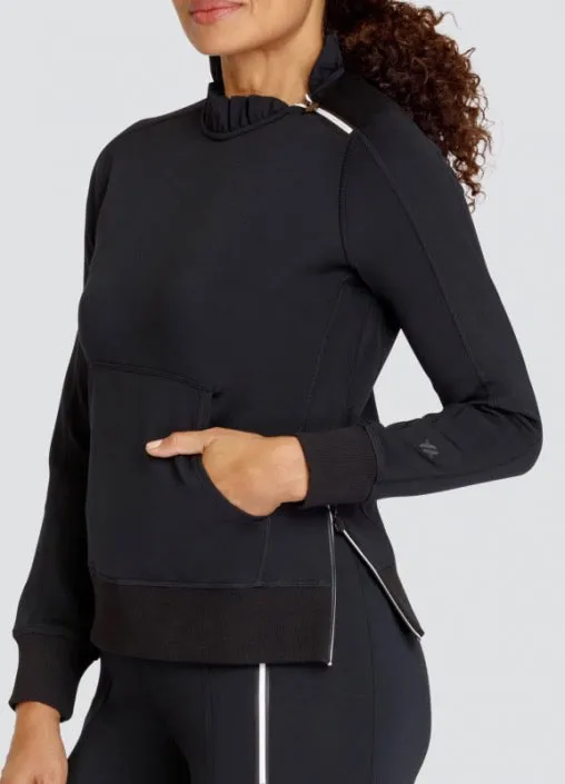 New Tail Activewear Condoleezza Noir Pullover - Black MSP$84