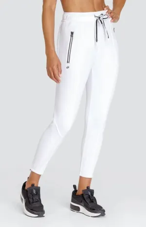 New Tail Activewear Eleanor CHalk White Jogger Size XL MSP$90