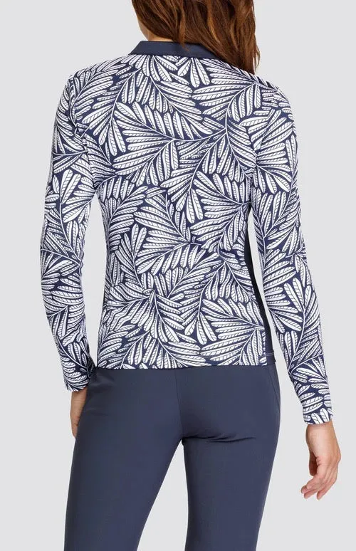 New Tail Activewear Farrah Long Sleeve Golf Top - Victory Wreath MSP$100