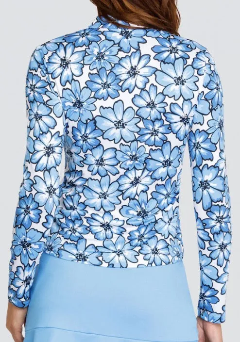 New Tail Activewear Kalinda Long Sleeve Golf Top - Flourishing Cosmos MSP$105