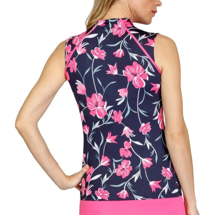 New Tail Activewear Sianna Sleeveless Golf Top - Symphony Lillies  MSP$96